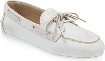 miu miu boat shoes women|Miu Miu heels.